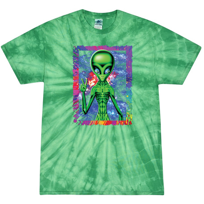 Galactic Space Alien Tie-Dye T-Shirt