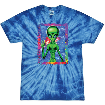 Galactic Space Alien Tie-Dye T-Shirt